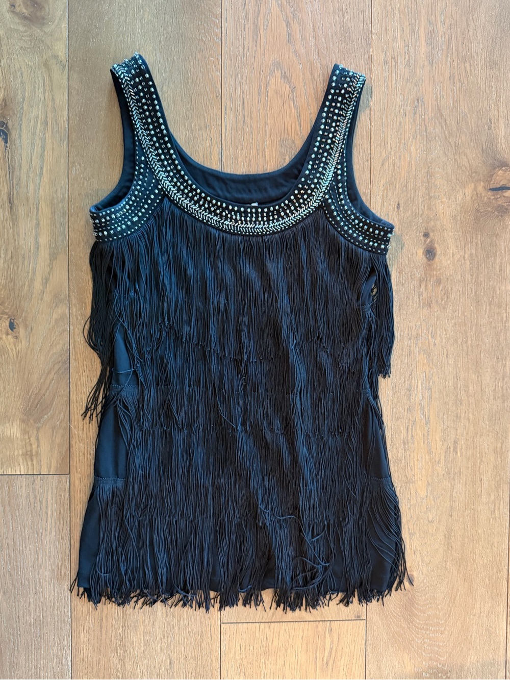 Vintage Cache Fringe and Beaded Top